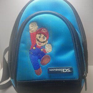 Nintendo ds travel bag blue color with mario on it